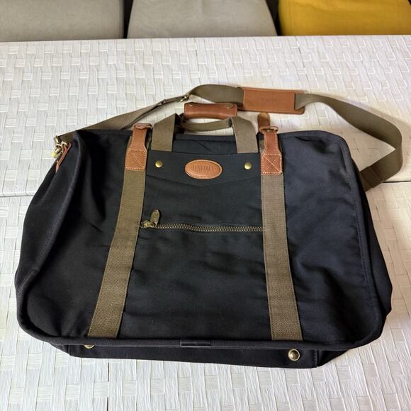 Tumi Dakota Weekender Carry On Bag Black Brown with Original Lock & Keys Travel - Picture 1 of 10